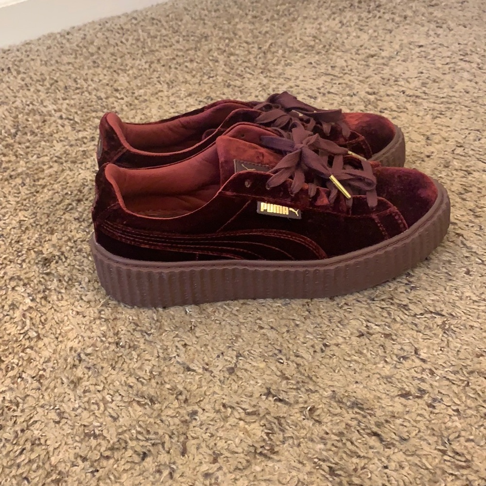 Limited edition Burgundy Rihanna Fenty creepers